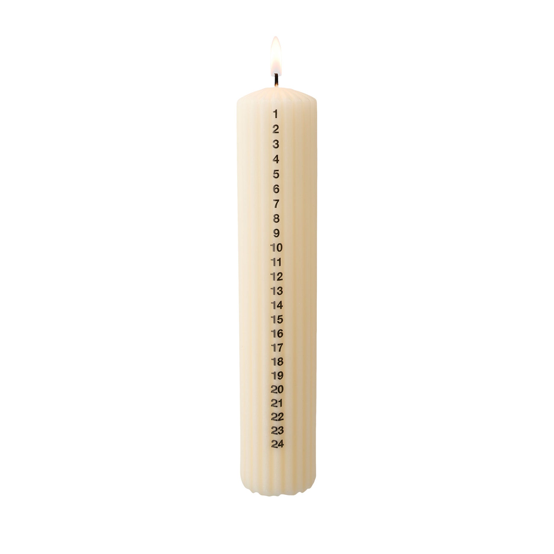 Gerillte Kalenderkerze